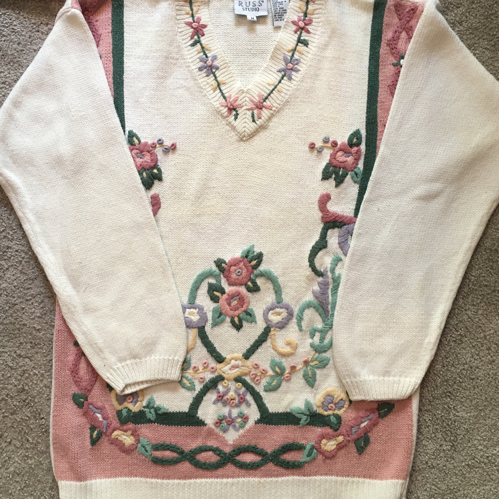 Beautifully Embroidered Tunic Sweater***SALE***